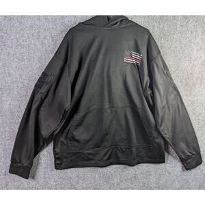 Rothco CCW Concealed Carry Hoodie Flag Logo Pass Through Kangaroo Pocket Sz 2XL‎